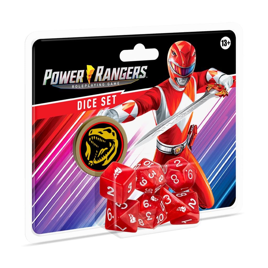 Power Rangers RPG Dice Set Red