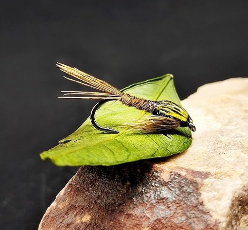 Miniatura 5 de Paquete de 10 señuelos de pesca con mosca, anzuelo de cebo para moscas ninfa, trucha, pesca con mosca, señuelo de cebo de pesca artificial, 16#Hook