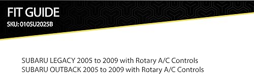 Miniatura 3 de Scosche Subaru LegacyOutback DIN 2005 con bolsillo o doble DIN