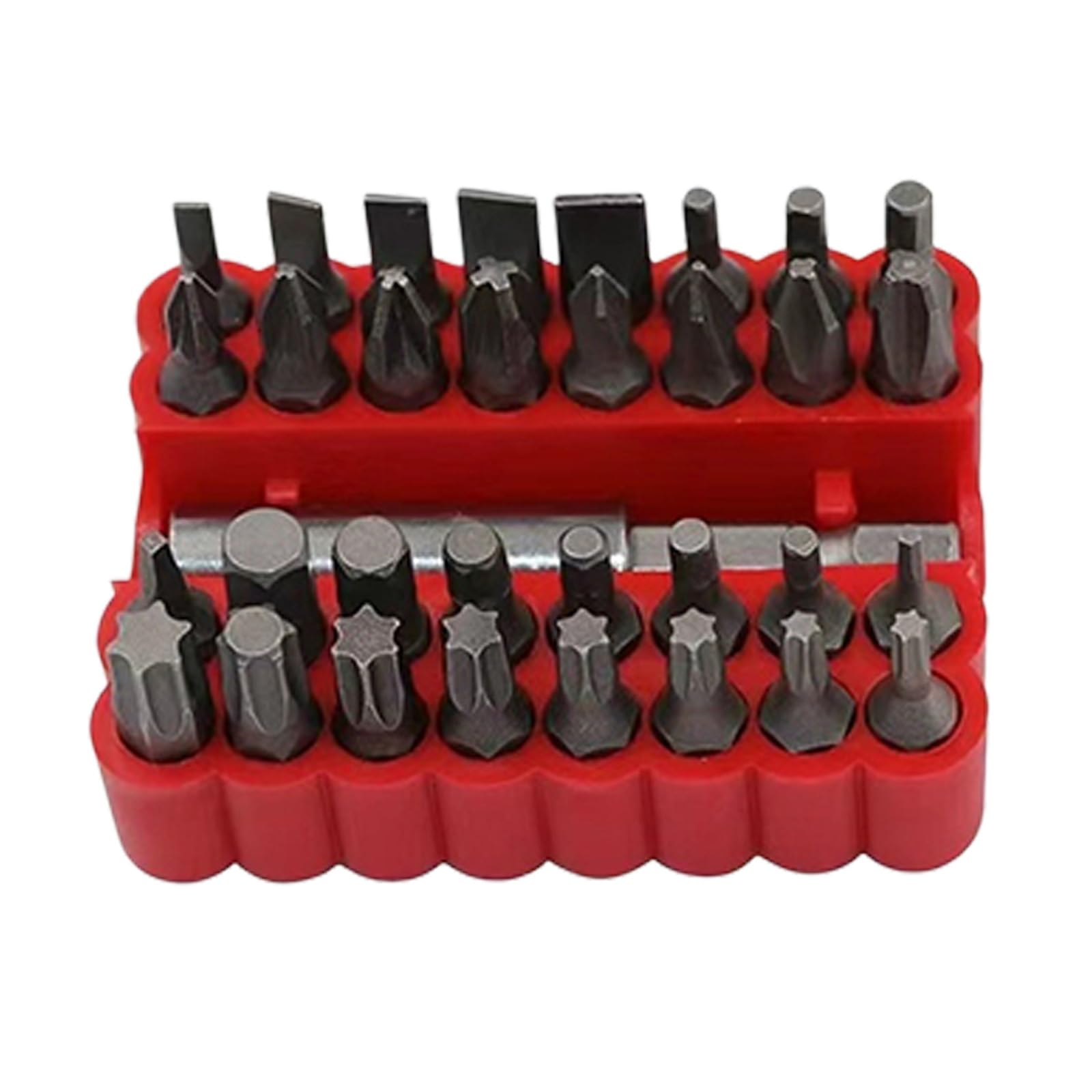 Fahoujs A Multipurpose 33Pcs Screwdriver Bit Collection Hard Lloy Steel Home Repair Equipment For Fastening Tasks Home Repair Equipment