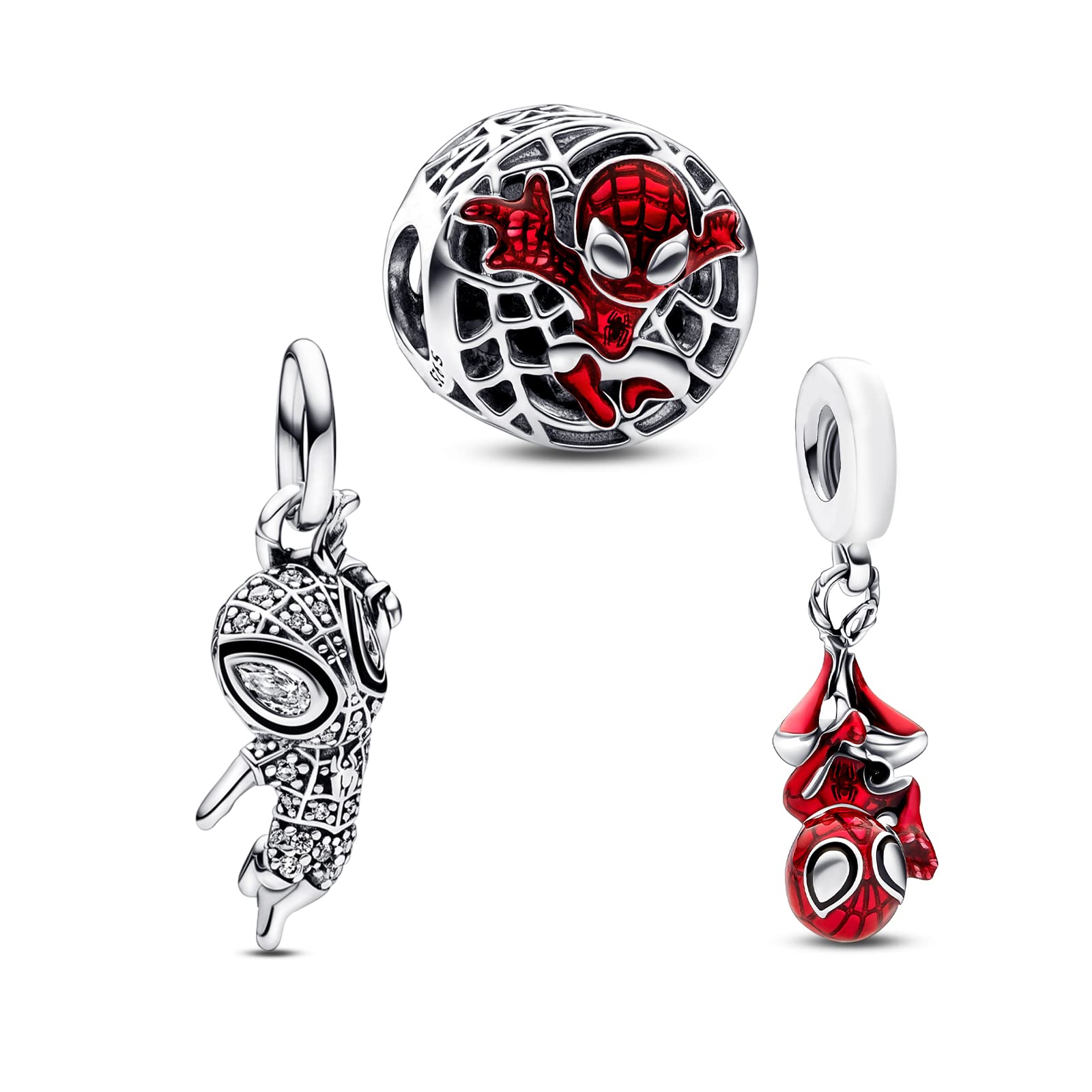 Doyafer 925 plata esterlina mujeres pulsera collar colgante encanto pastel de cumpleaños, en forma de corazón cadena de cuentas, encantos conjunto para las mujeres regalo de cumpleaños