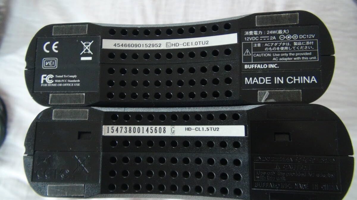 BUFFALO バファロー 外付HDD 2ケ 未開封 BUFFALO 外付け HDD 2.0TB 2TB