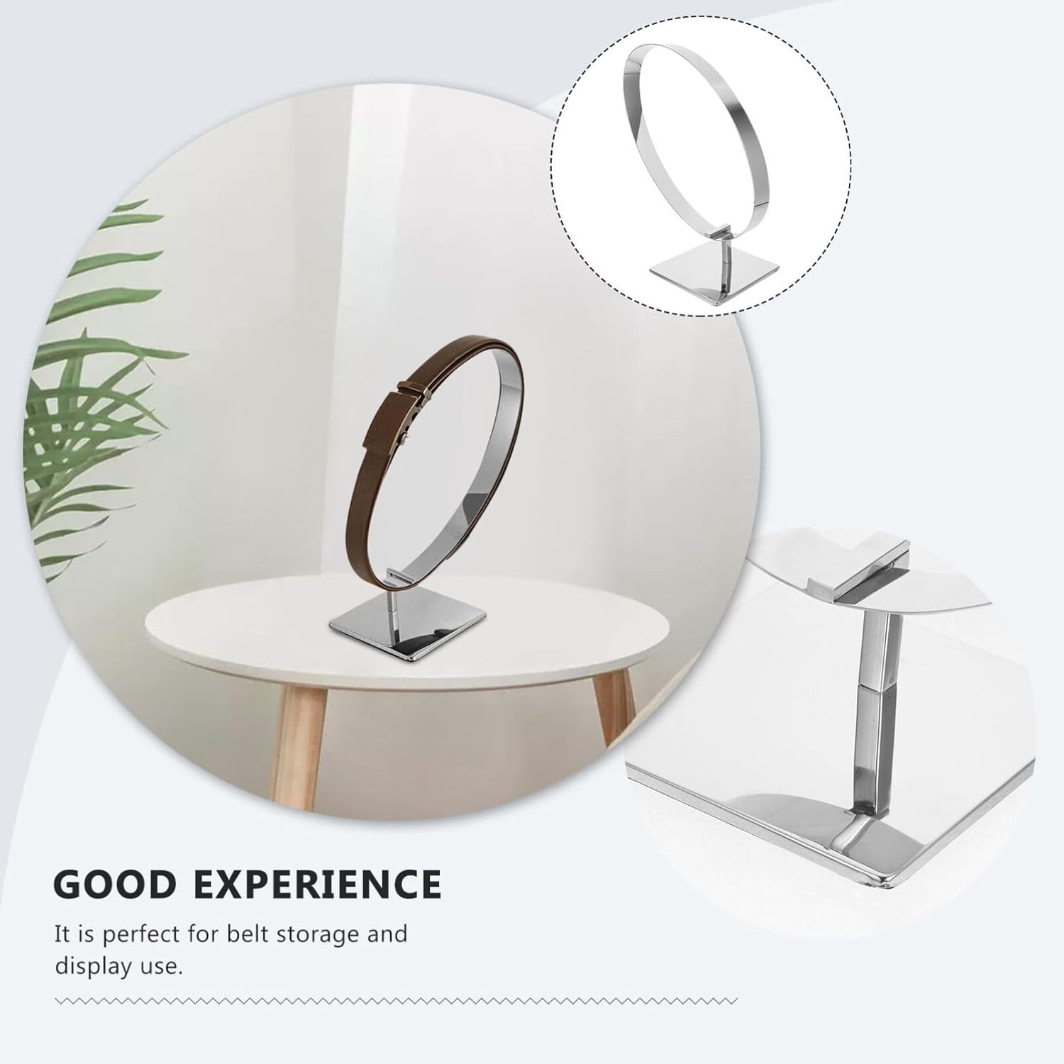 Belt Display Rack Waistband Storage Organizer for Shopping Malls and Belt Shops Space-Saving Design Elegant Finish and Practical