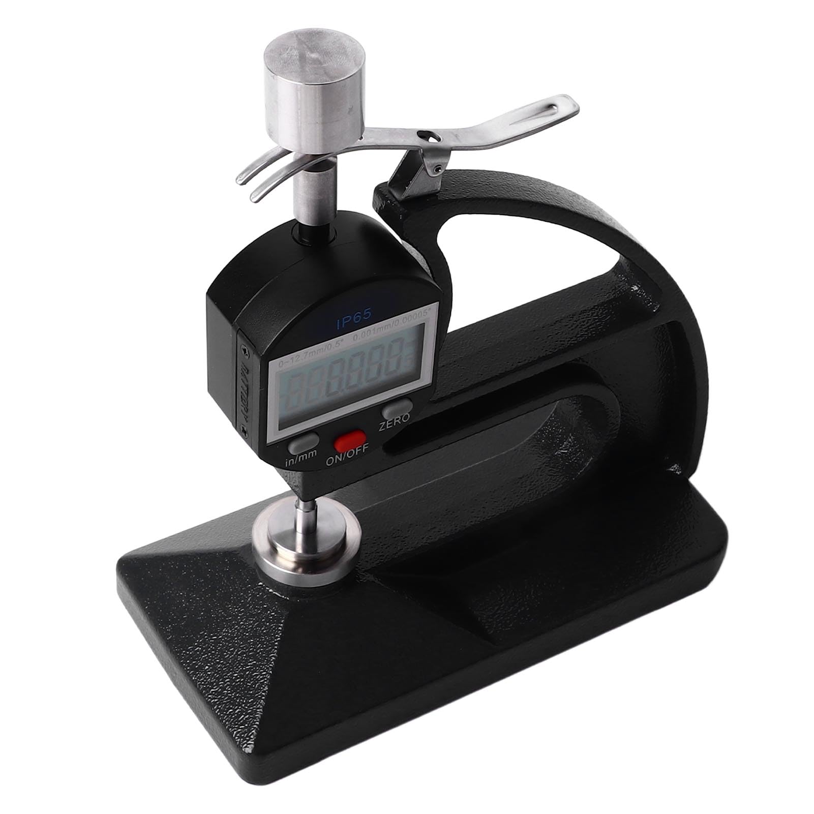 Medidor de Espesor Digital, Medidor de Espesor de Resolución de 0,001 Mm/0,00005", Herramienta de Medición de 0 a 12,7 Mm, Resistente Al Agua IP65, para Película de Tela de Papel de Cuero