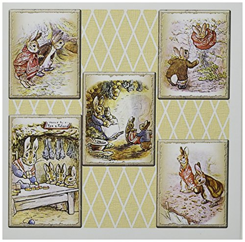 3dRose Peter Rabbit Vintage Collage Art- Stories - Greeting Cards, 6 x 6 inches, set of 12 (gc_79405_2)