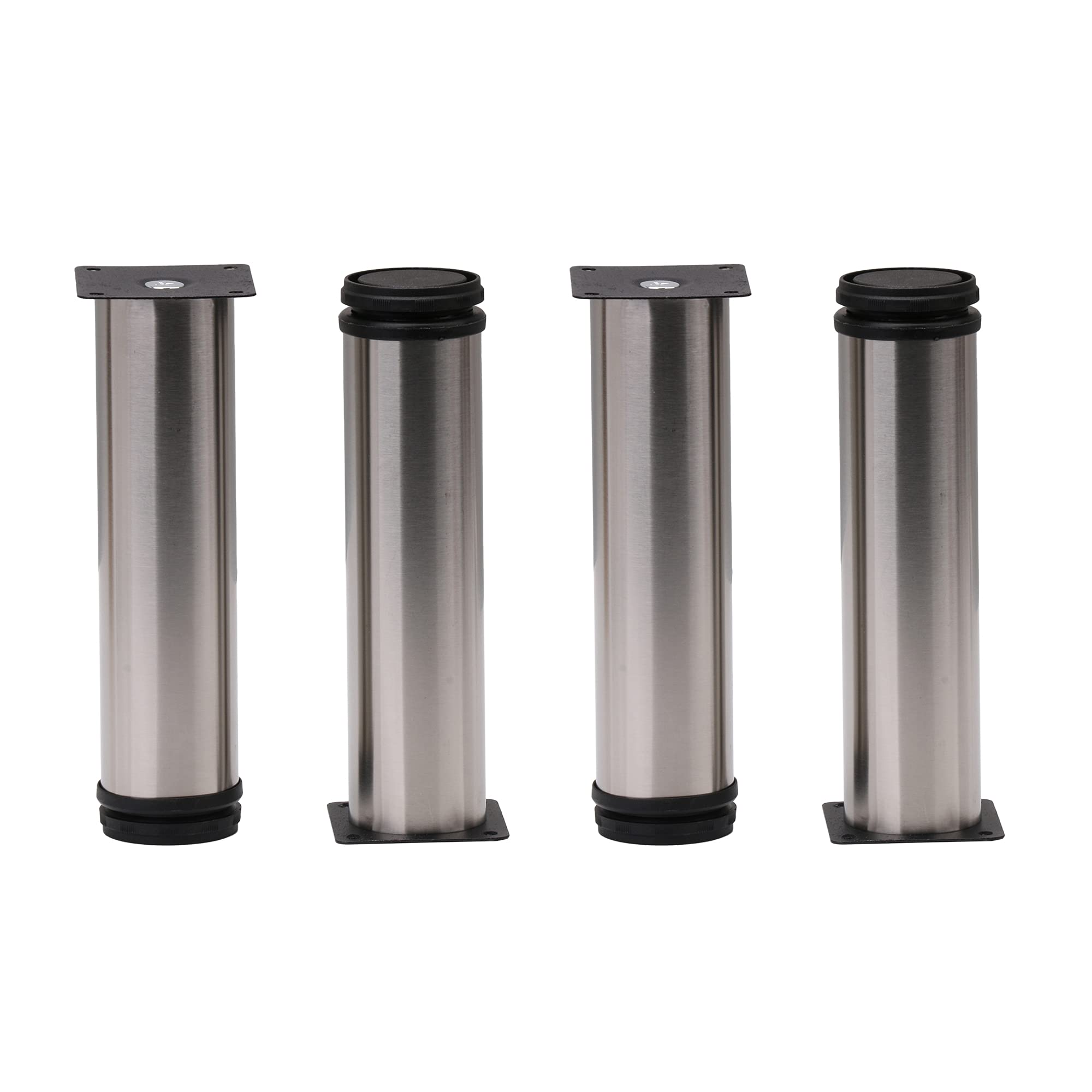 Doublelife4PCS Stainless Steel Furniture Legs Feet Cabinet Couch Sofa Table Replacement Parts (200mm)