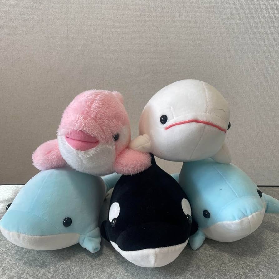 レトロ　鴨川シーワールド　シロイルカ　ぬいぐるみ　2コセット 中古品 ファッション 通販ゲーム・おもちゃ・グッズ - レトロ 鴨川シー