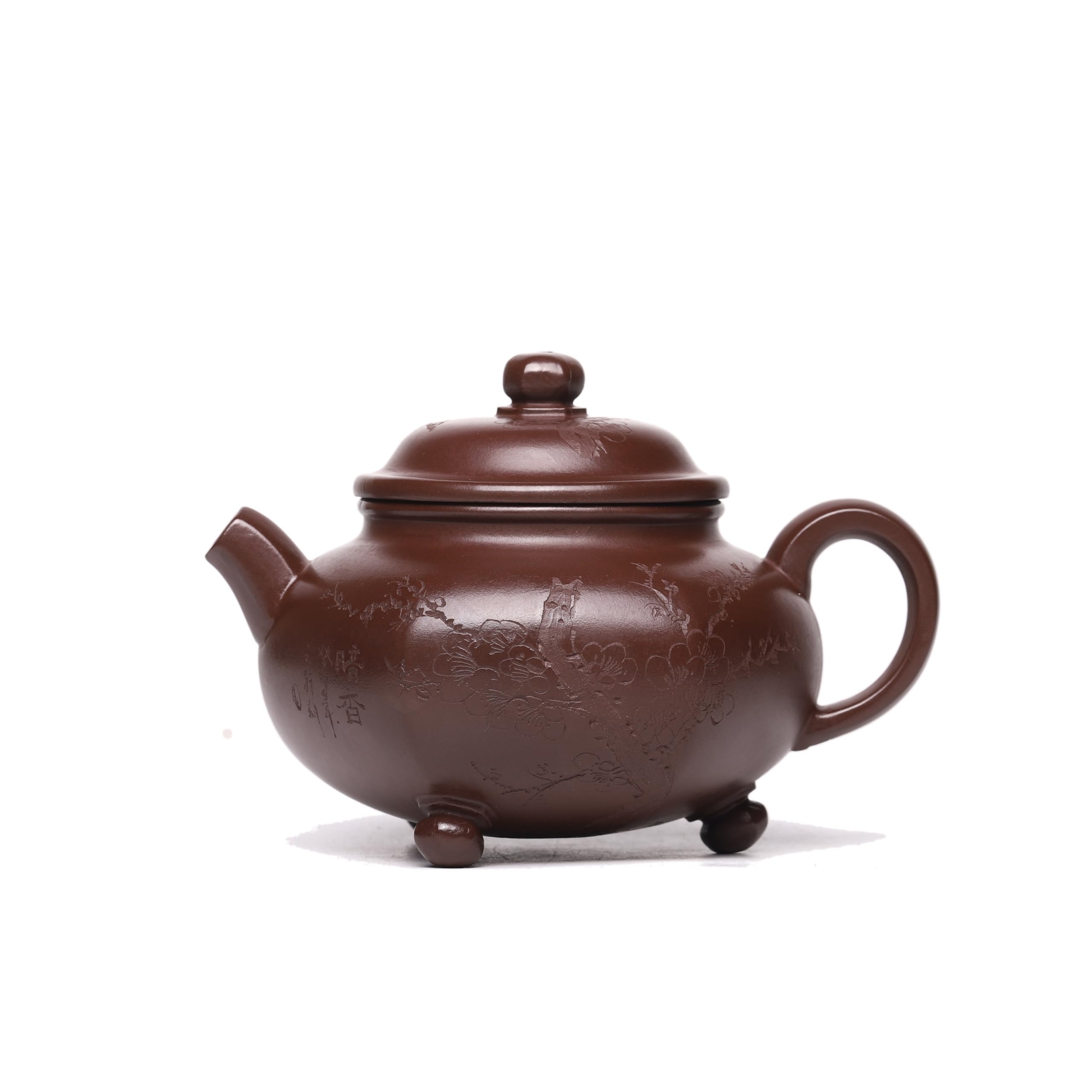 Théière argile Yixing Zisha chinoise faite main SanzuMeihua 325ml