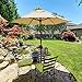 Abba Patio 7.5' Patio Umbrella Market Umbrella Outdoor Table Umbrella with Push Button Tilt & Crank for Patio, Beige