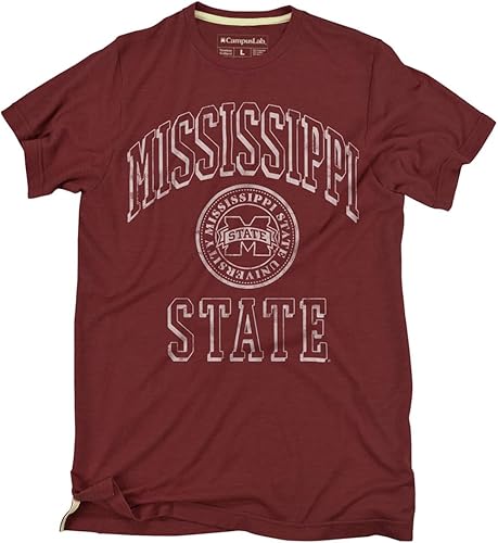 Miniatura 31 de Campus Lab Official NCAA Classic Seal Collegiate Classic Ring-Spun T-Shirt Unisex for Men & Women Collection