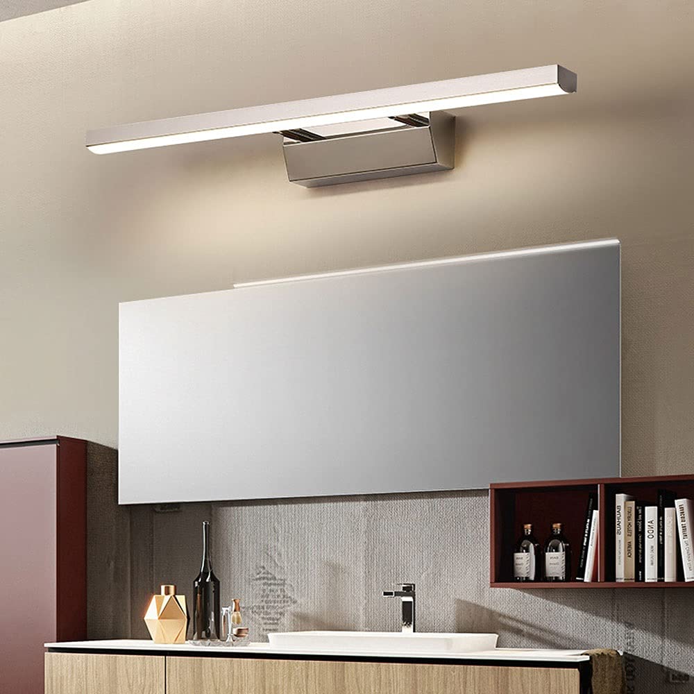 Lampada Specchio Frontale Led per Bagno, Luci Specchio in Metallo per Trucco, Illuminazione per Trucco, Lampade a Scomparsa per Armadio Specchio e Tavolo da Toeletta Bagno/3 Color Mode/40Cm