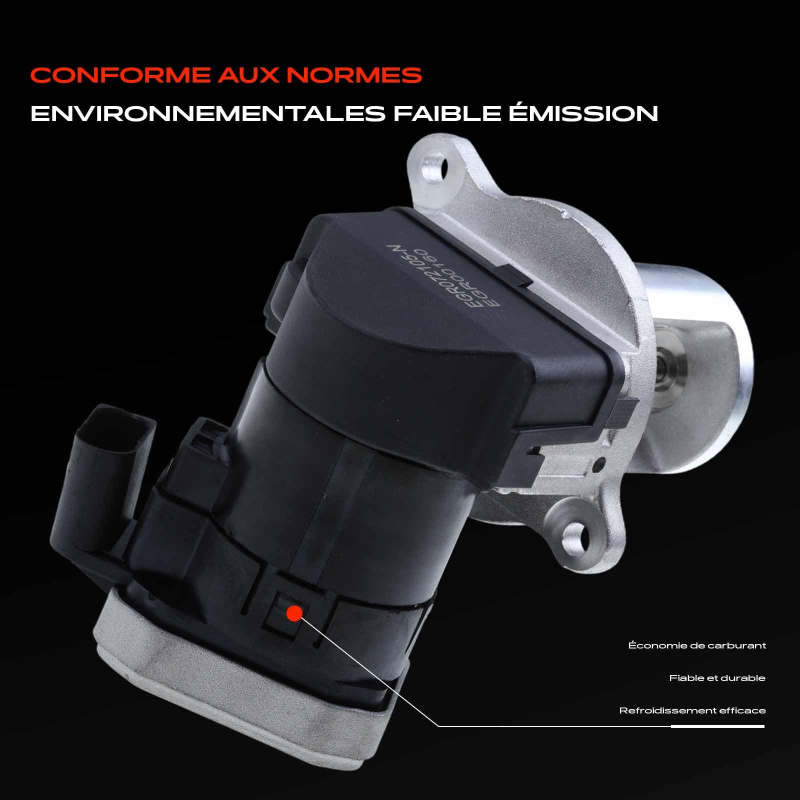 Frankberg Vanne EGR (recirculation des gaz d'échappement) à 4 broches pour | Compatible avec: Châssis-plateau Classe E VF211, Classe C W204, Grand Cherokee III WH WK, 300 C LE LX