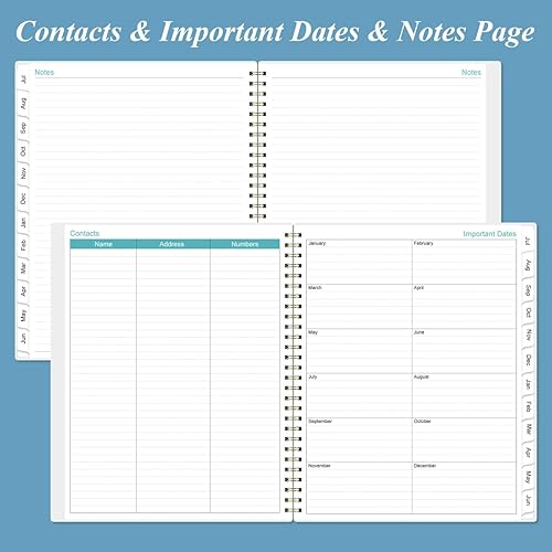 Miniatura 6 de Agenda 2024  Agenda semanal y mensual 2024 y diario para rastrear objetivos, agenda académica 2024 de enero de 2024 a diciembre de 2024, 8.5 x 11