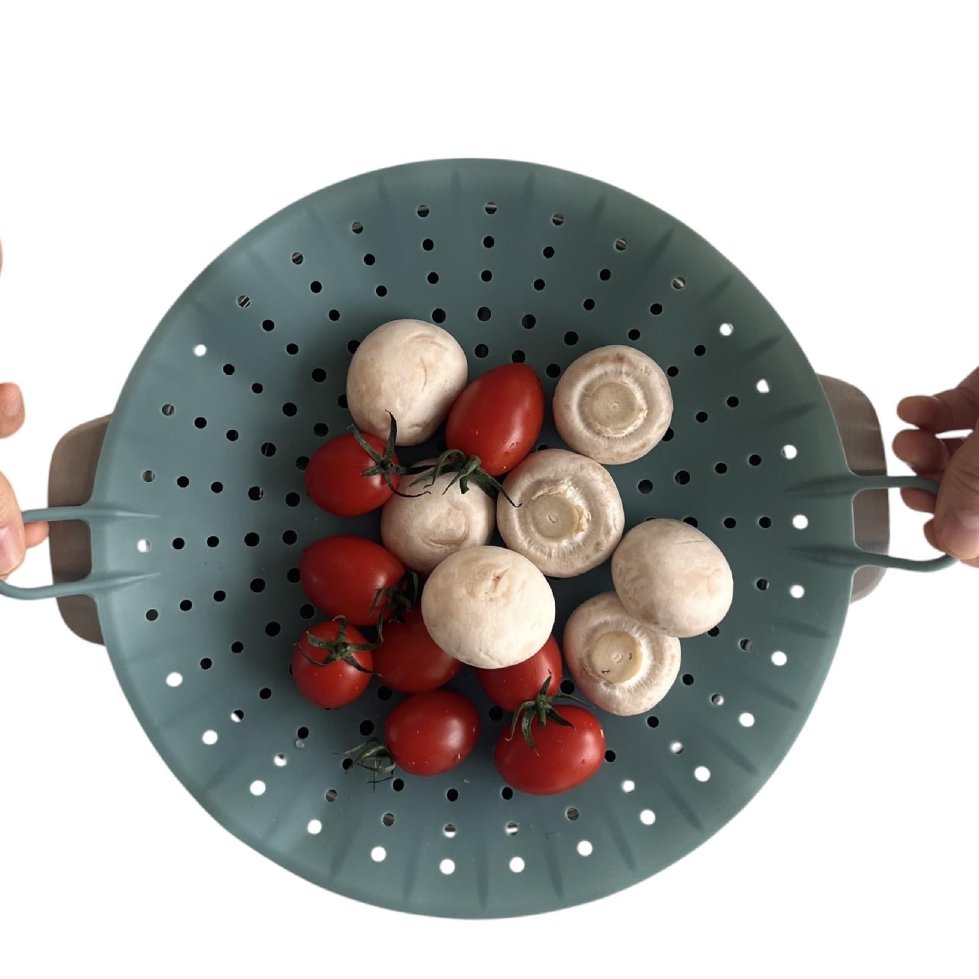 Panier vapeur silicone flexible pour gagner de la place dans la cuisine