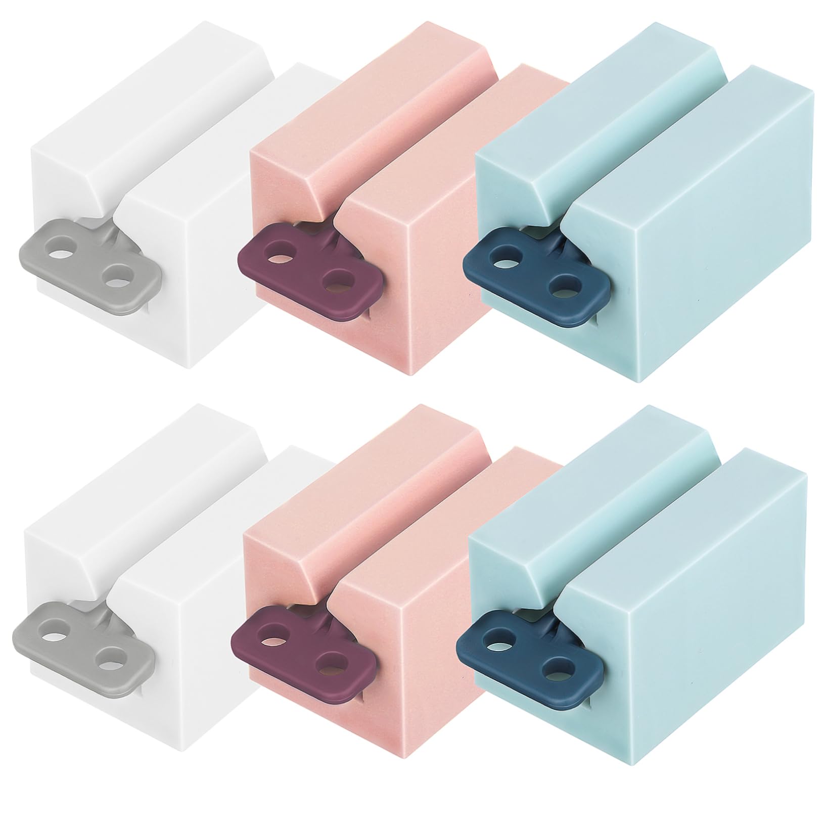 OHPHCALL 6 Pcs Mostaccioli Pasta Exprimidor De Jugos Automático Toothpaste Extruder Rotate Tube Dispenser Pp