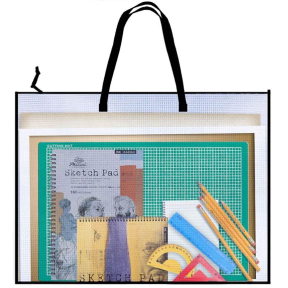 A2 Portfolio Bag, Artwork Storage and Organization Solution, 25X19 Inch Art Folder for Artists, Students, and Professionals, Ideal for Outdoor Art Transport and Document Storage-image-8