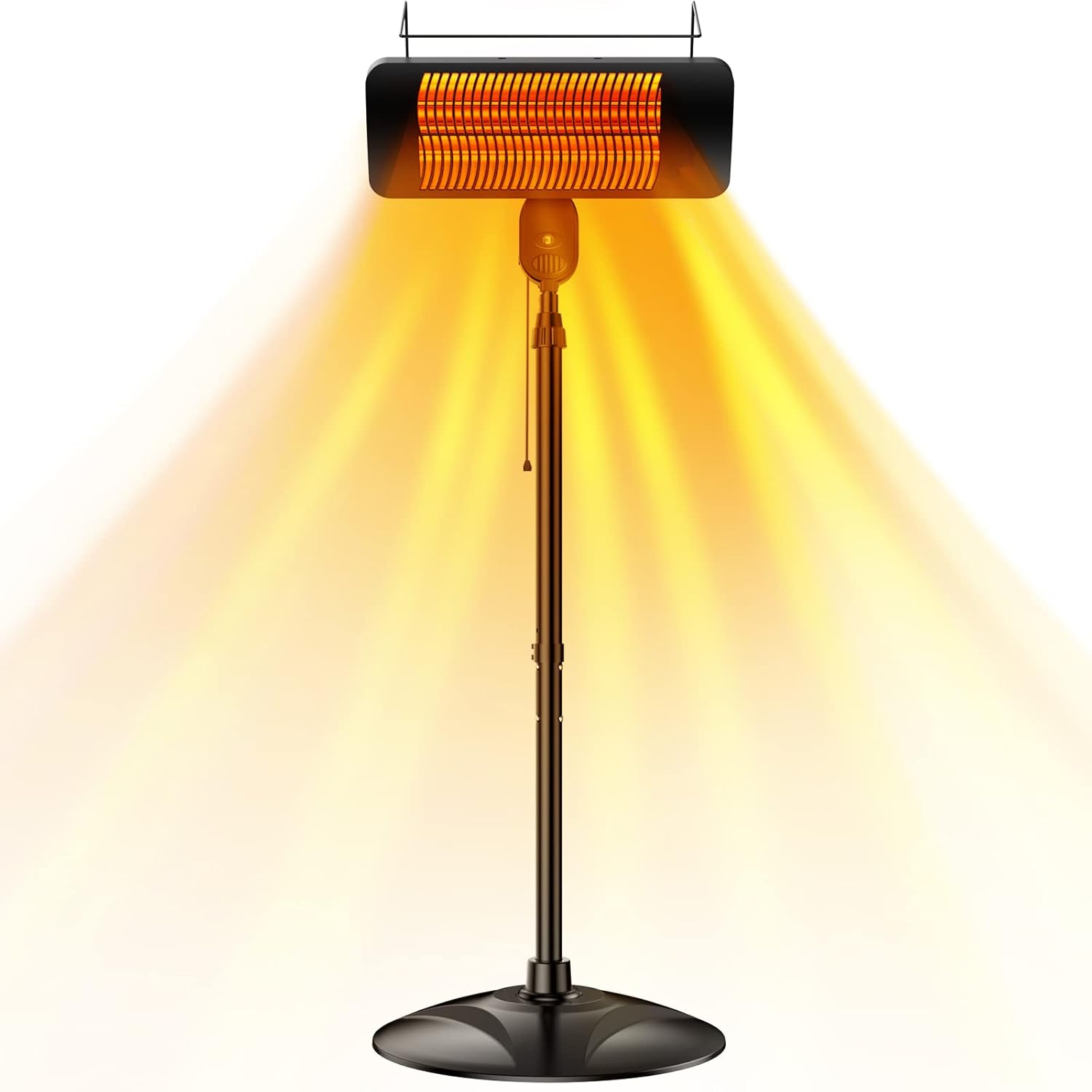 Infrared Electric Patio Heater, 1500W Garage Heater, 45