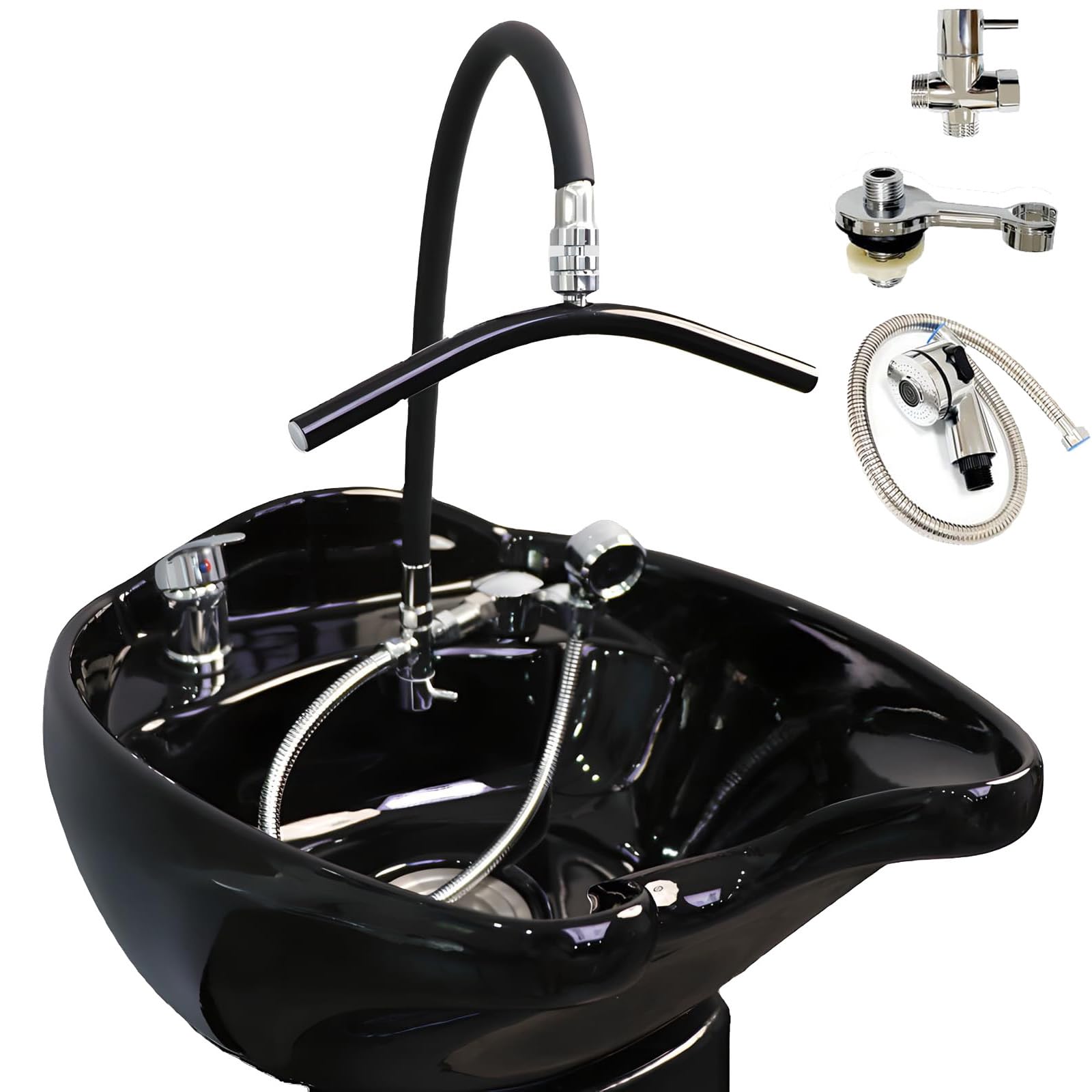 Head Spa Waterfall Equipment rotatif à 360° pour un lavage de cheveux fluide