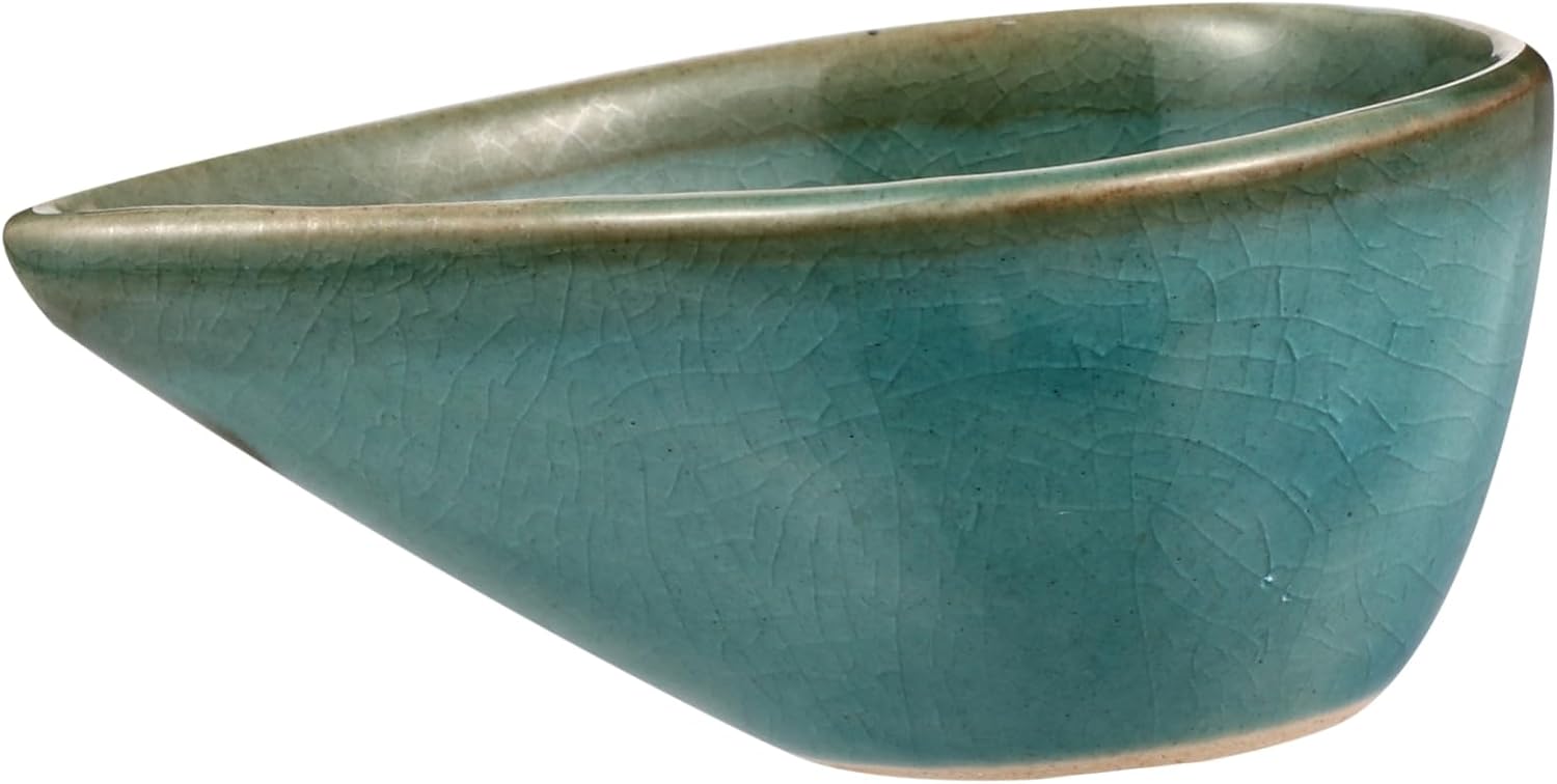 1Pc Small Ceramic Essential Oil Diffuser Dish Creative Water Drop Design for Face Masks and Beauty Treatments Compact and Easy to Clean for Home and Salon