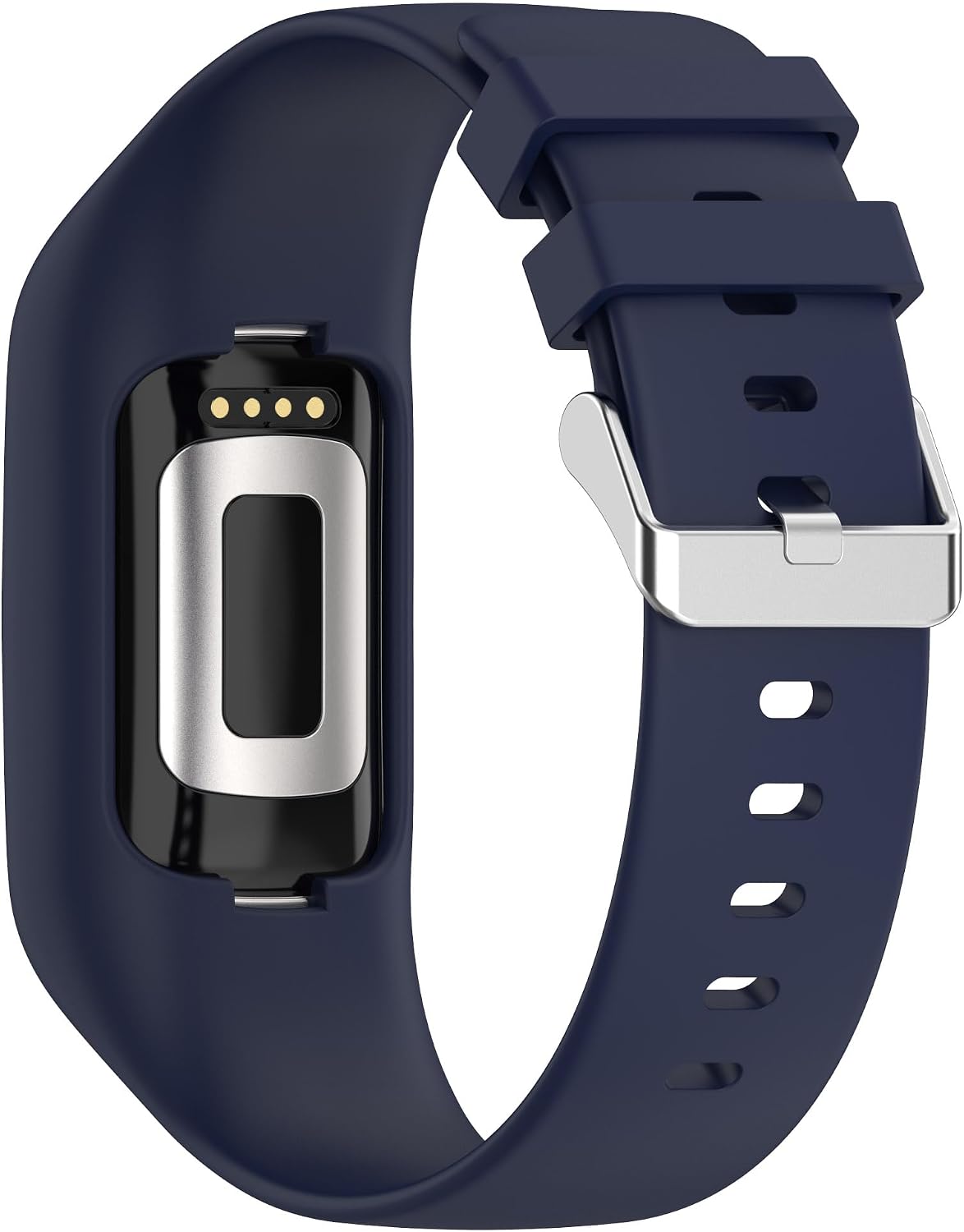 Silicone Sport Band Compatible with Fitbit Charge 6/Charge 5 Band with Case for Soft Silicone Strap with Shatter-Resistant Protective for Charge 5/Charge 4/3 Advanced Fitness Tracker