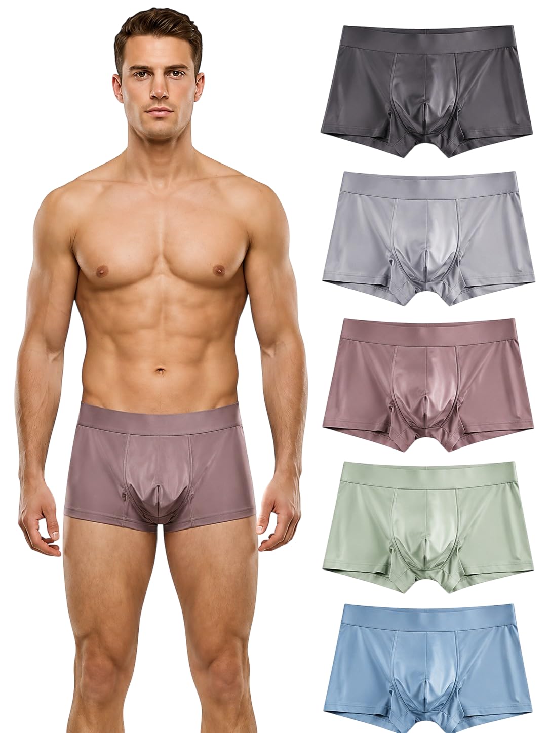 Men's Boxer Briefs, Soft Stretch Fabric, Breathable, and Active Use, 2 Pack,Multicolor Briefs. (in, Alpha, XL, Regular, 2) (in, Alpha, 3XL, Regular, 2)-image-46