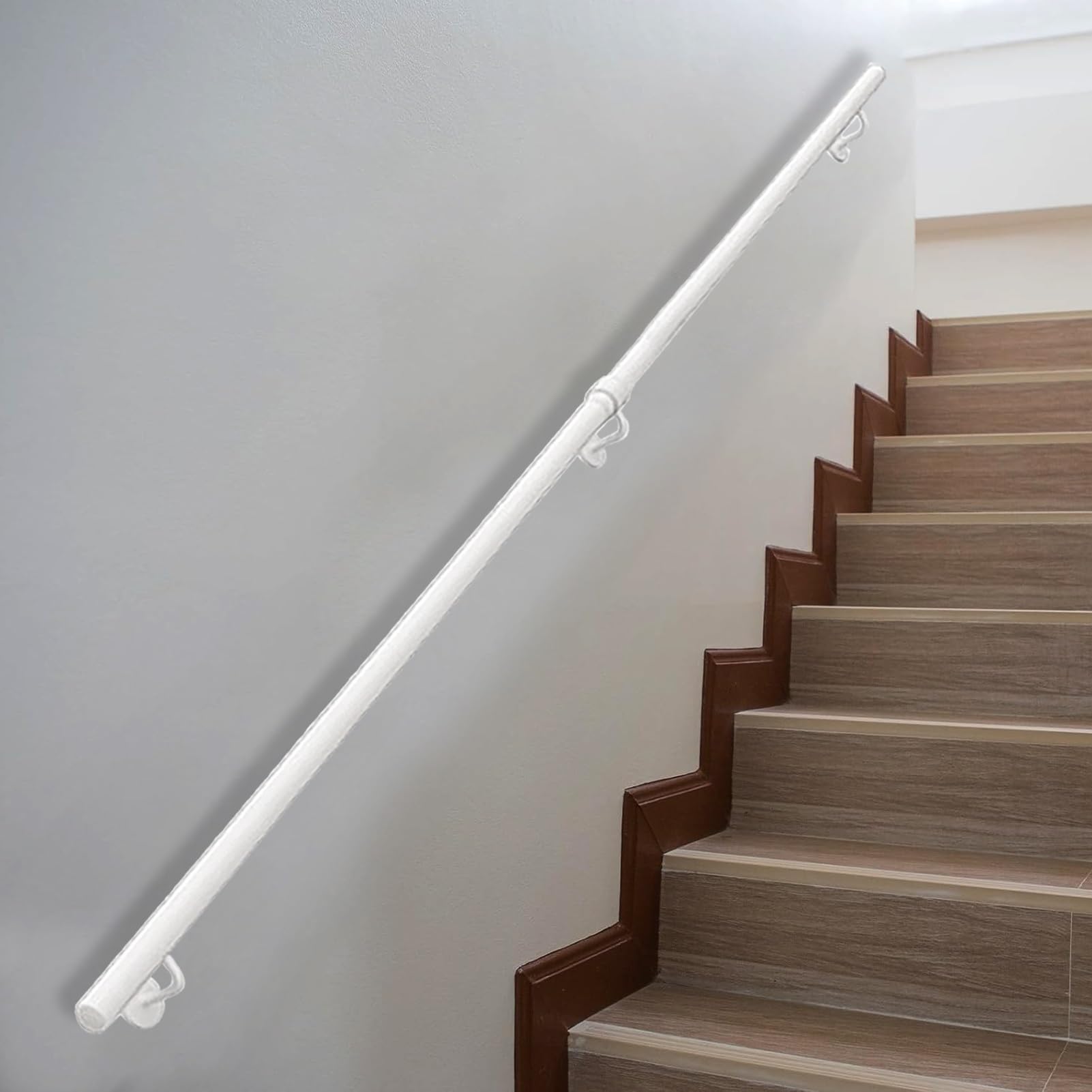 Barre de support de sécurité de 600cm et rampe d'escalier murale moderne et ronde