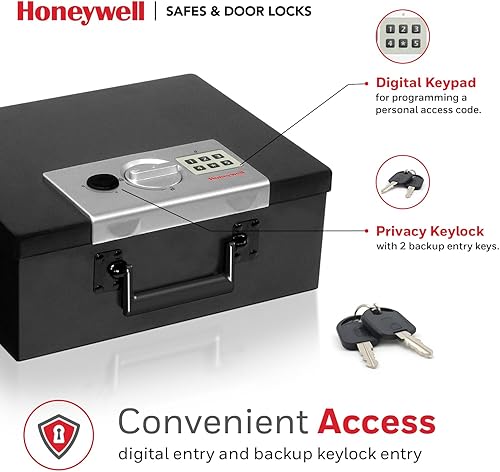 Miniatura 5 de Caja de seguridad de acero de Honeywell modelo digital resistente al fuego de 026 pies cúbicos 6108