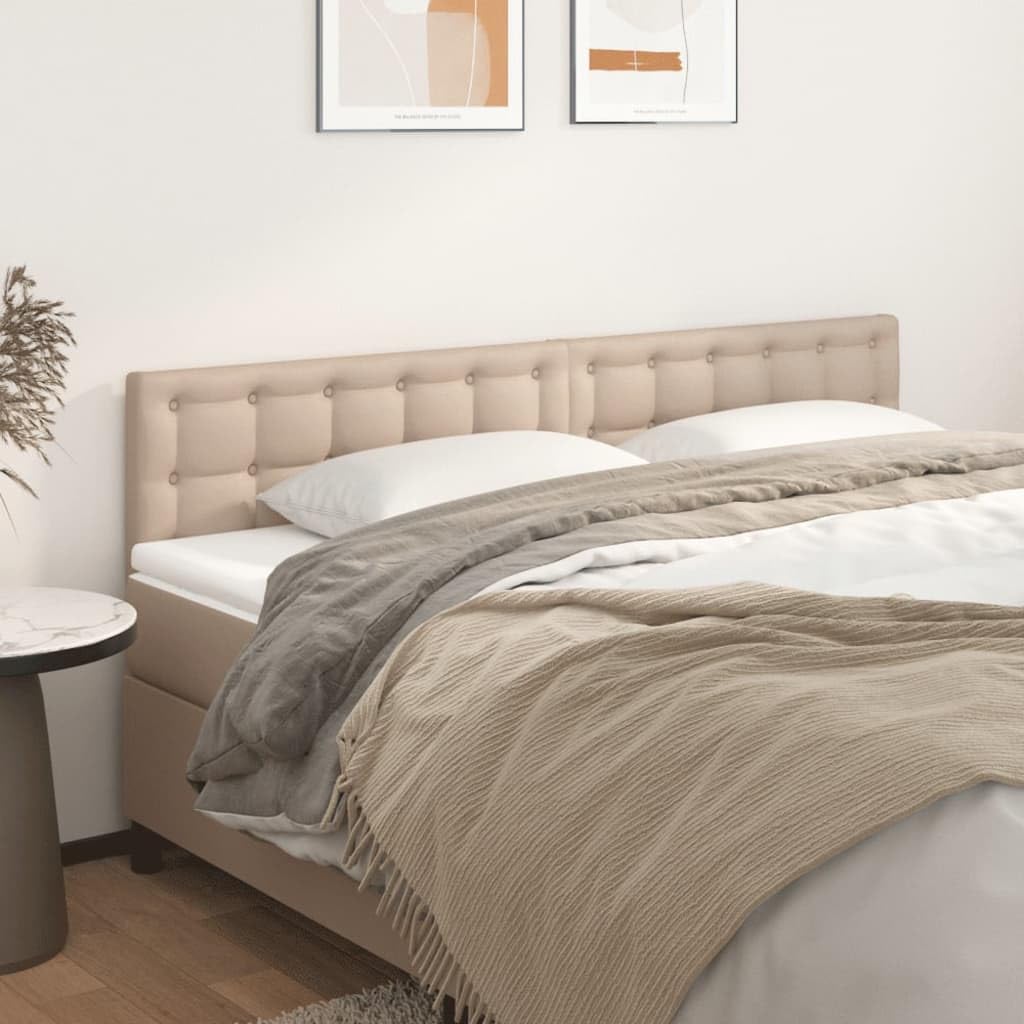 vidaXL Kopfteile Cappuccino-Braun 180x5x78/88 cm Kunstleder