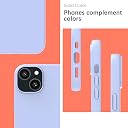 YATWIN Silicone Back Case for iPhone 15 Plus, Soft-Touch Phone Back Cover for Apple iPhone 15 Plus - Lilac gallery image