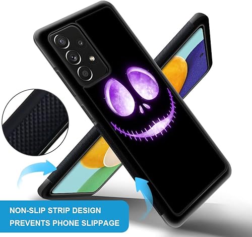 Miniatura 2 de Funda compatible con Samsung Galaxy A13 5G, esqueleto de Halloween, Galaxy A13 5G, funda protectora de acrílico duro a prueba de golpes de TPU suave
