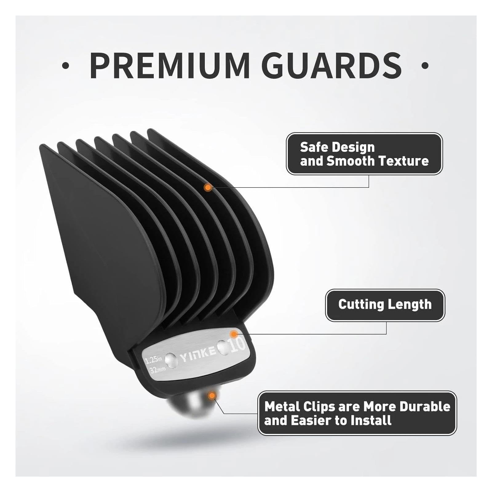 Clipper Guards, Kompatibel Mit Wahl, 6 Größen Metallclip