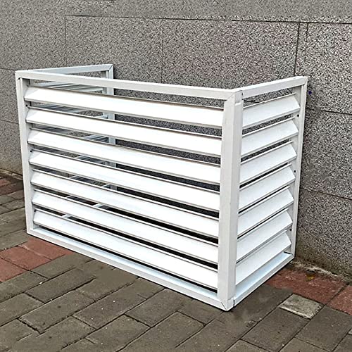 Clôture De Confidentialité Pour Écran De Climatiseur Extérieur Couvercle Extérieur De Climatiseur Caché La Housse De Protection Du Cadre Extérieur Du Climatiseur Amovible En Alliage D'aluminium ( Colo