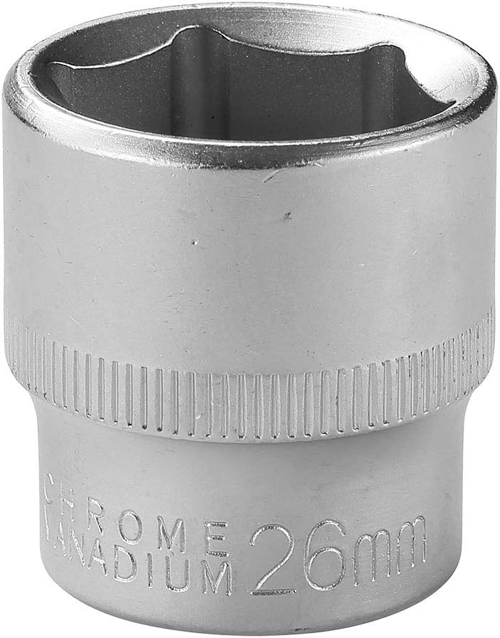 RHINO - Socket sets - Hex socket, short metric - 6 point - Diameter 26 mm - 1/2" square drive - High quality (Chrome Vanadium) - Lifetime warranty - Multiple sizes available