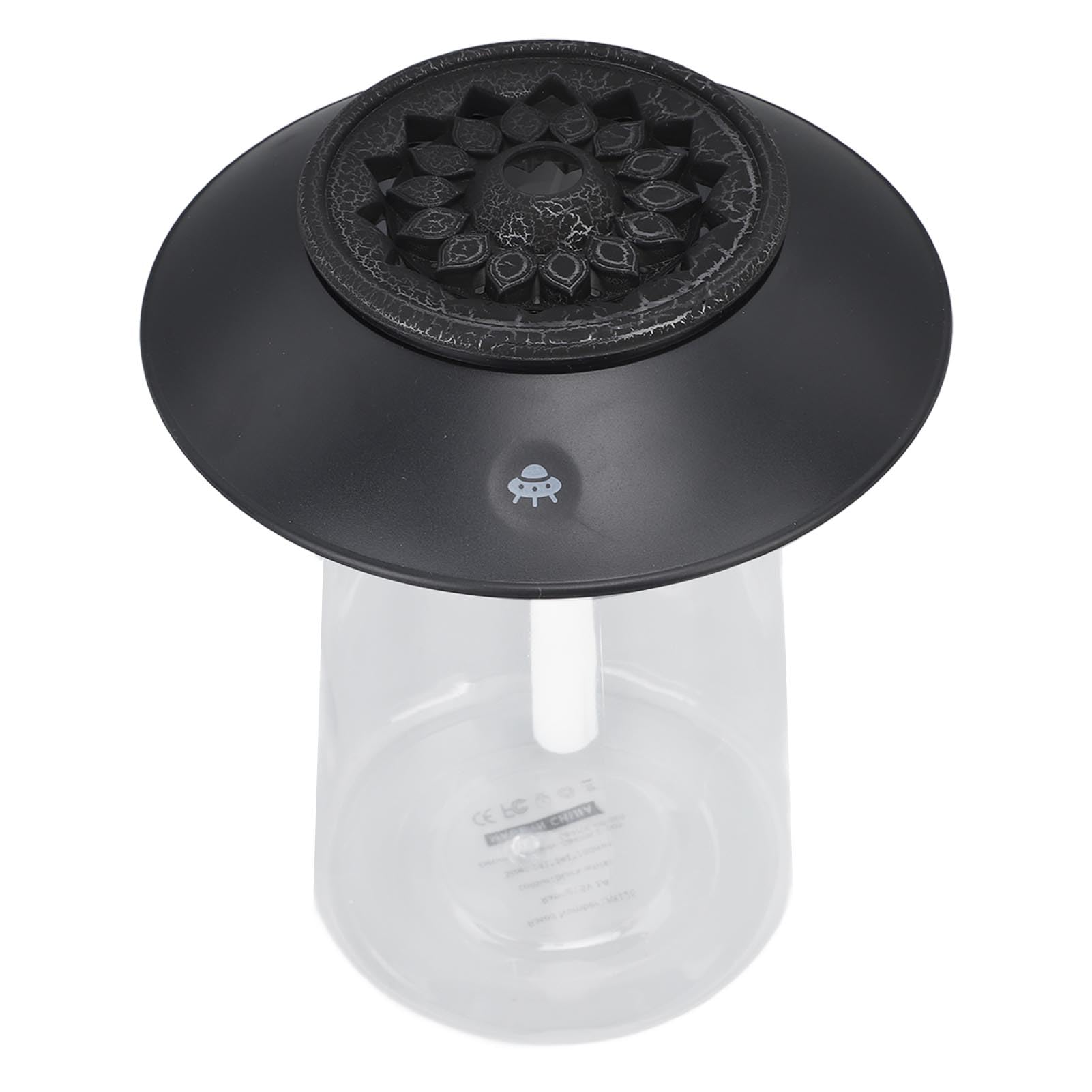 Chrees Difusor de Aceites Esenciales, Humidificador de Recargable Portátil, Nebulización Fina para Dormitorio, Sala de Estar, 760ml (Negro)