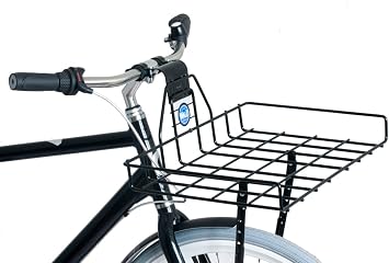Wald Multi-Fit Front Pizza Box Bicycle Basket, Black W257GB | bike-racks