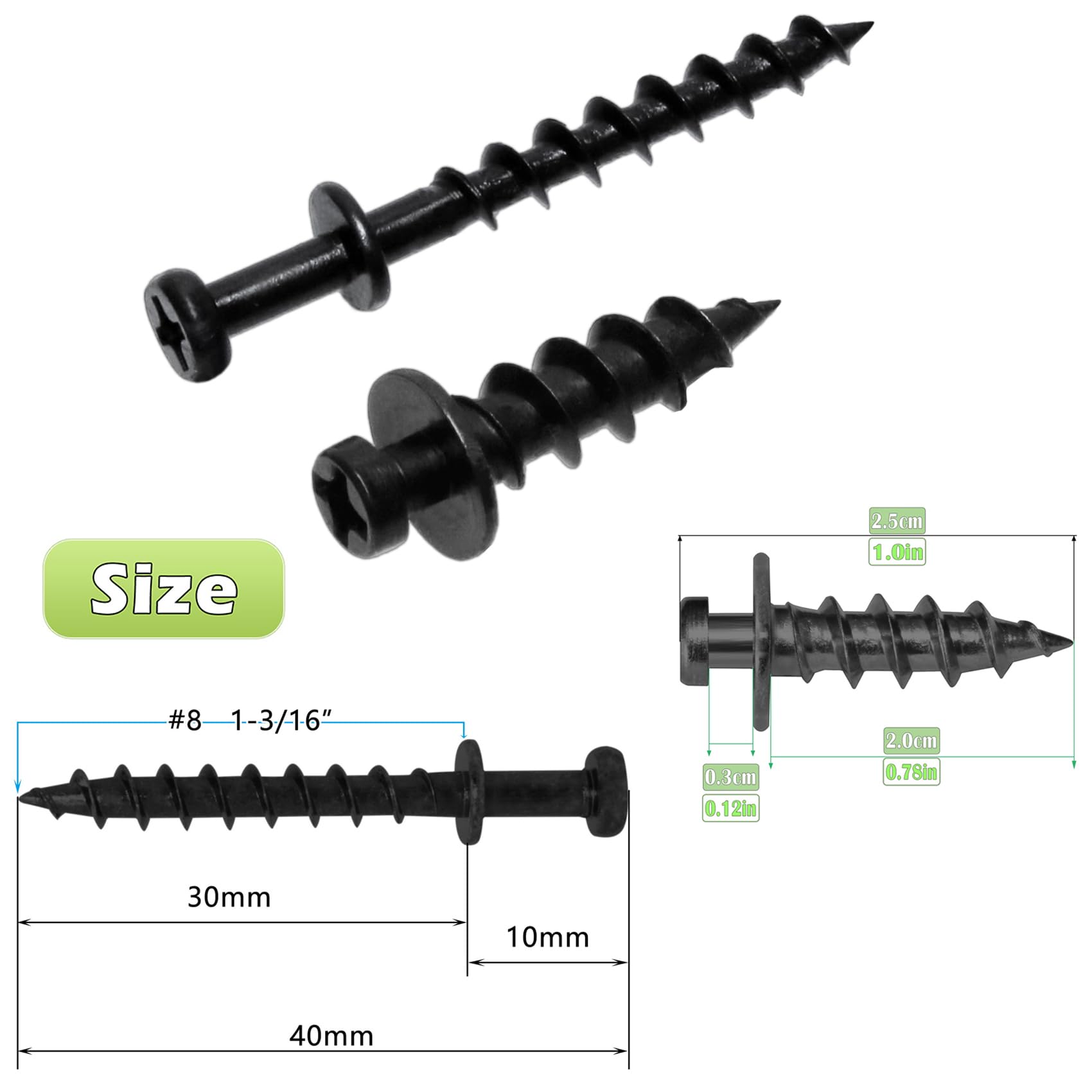 Bear Claw Screw Hanger Gold - 30lb Picture Hooks - 4-in-1 Hanging Screws For D-Rings Sawtooth Wire And Keyholes - Mounts In Drywall And Wood Studs 30 Pack | Buy Now With