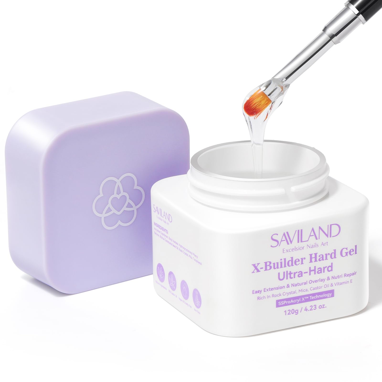 Amazon.com: SAVILAND SSProX Ultra Hard Builder Nail Gel: 120 g