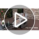 Restland Outdoor Recliner with Independent Adjustable Back & Footrest Wicker Patio Reclining Chair with Flip Table Comfortable Lounge Chair & Thick Cushion for Deck, Porch (Grey) image 7