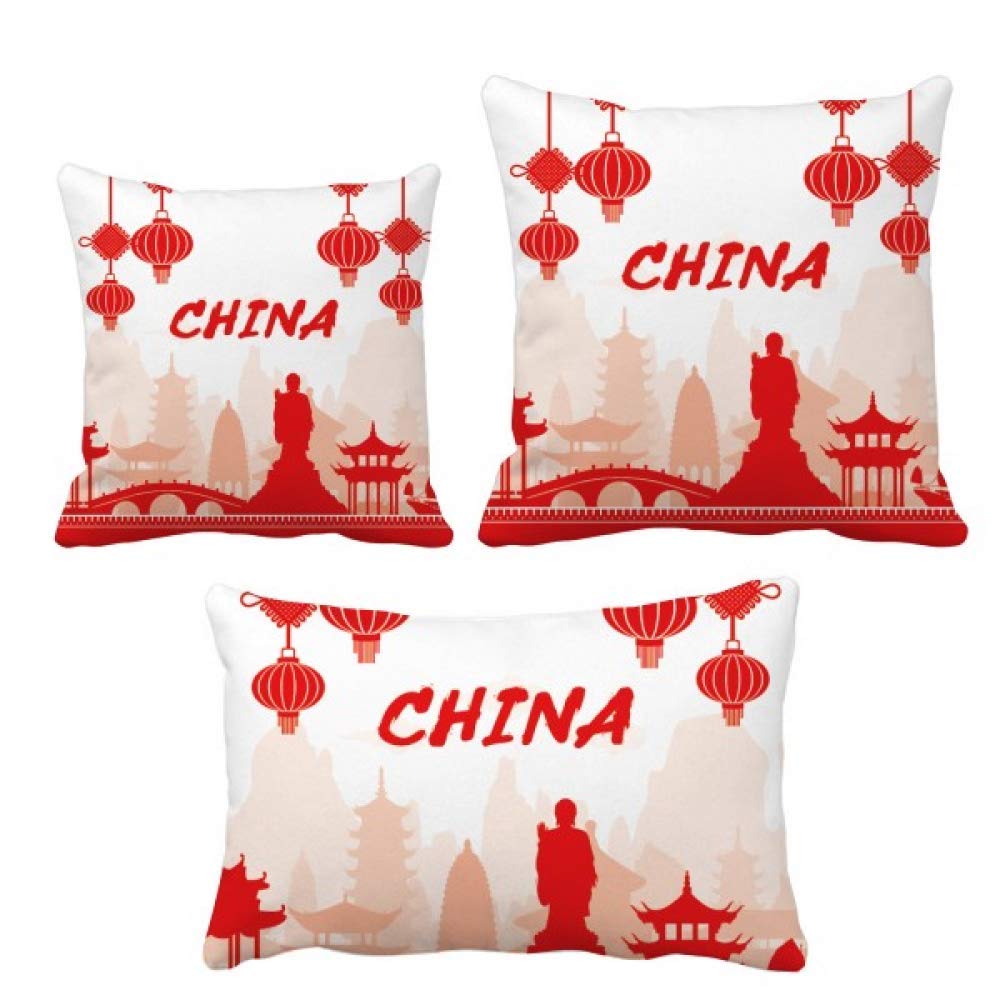 Coussin de la Chine historique rouge pour canapé d'un salon cosy et chaleureux