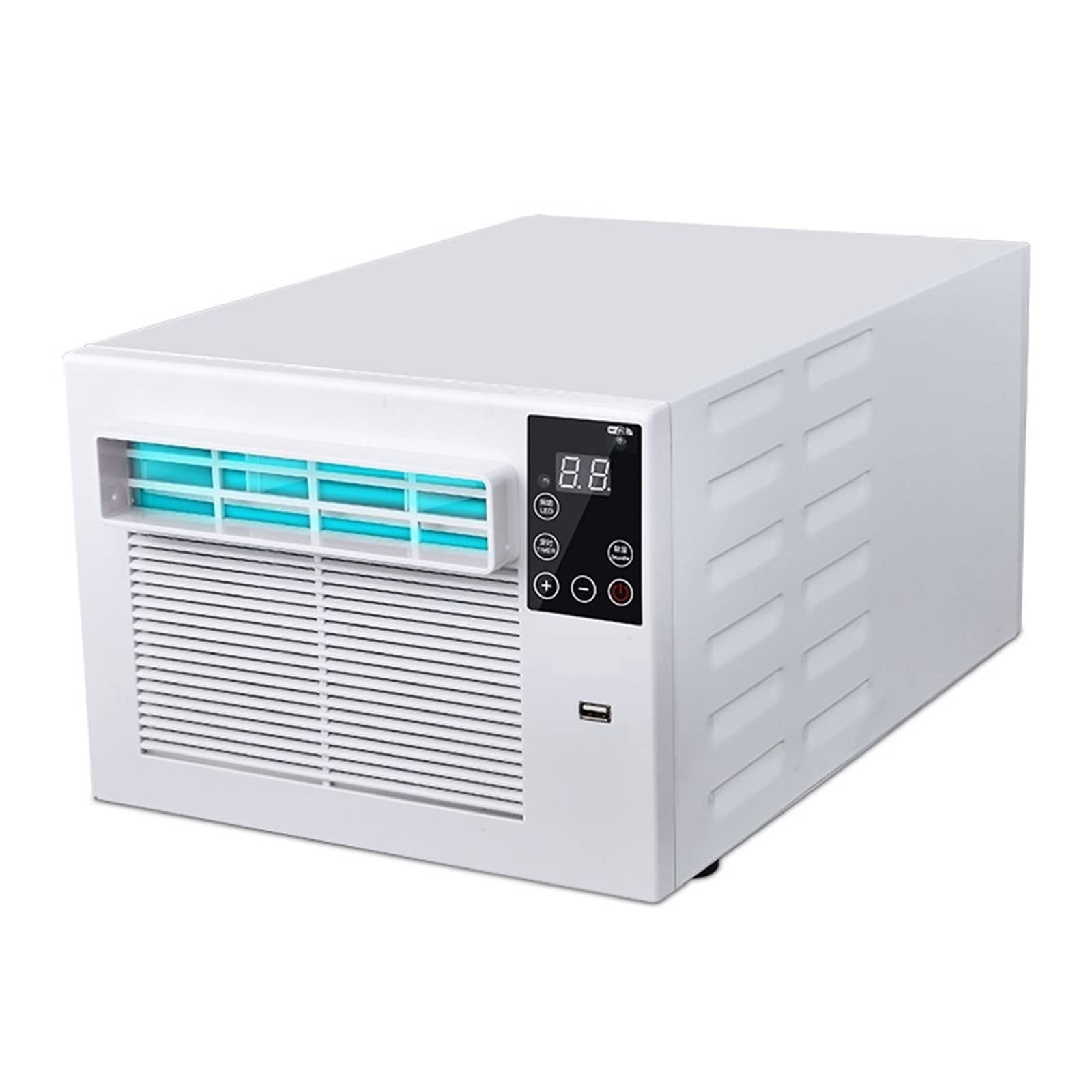 GLETSF Portable Air Conditioner Portable Window Air Conditioner 24 Hours Timer Refrigeration Heating Desktop Mini，