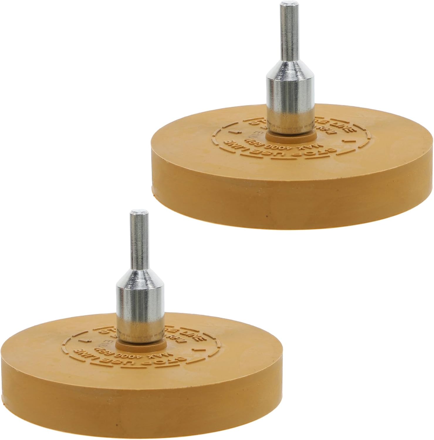 Operitacx 2pcs Eraser Wheel Decal Remover Tool - 3.5 Inch Rubber Adhesive Remover Wheel - Vinyl Tapes Removal Tool for Efficient Vehicle Body Graphics Pinstripe
