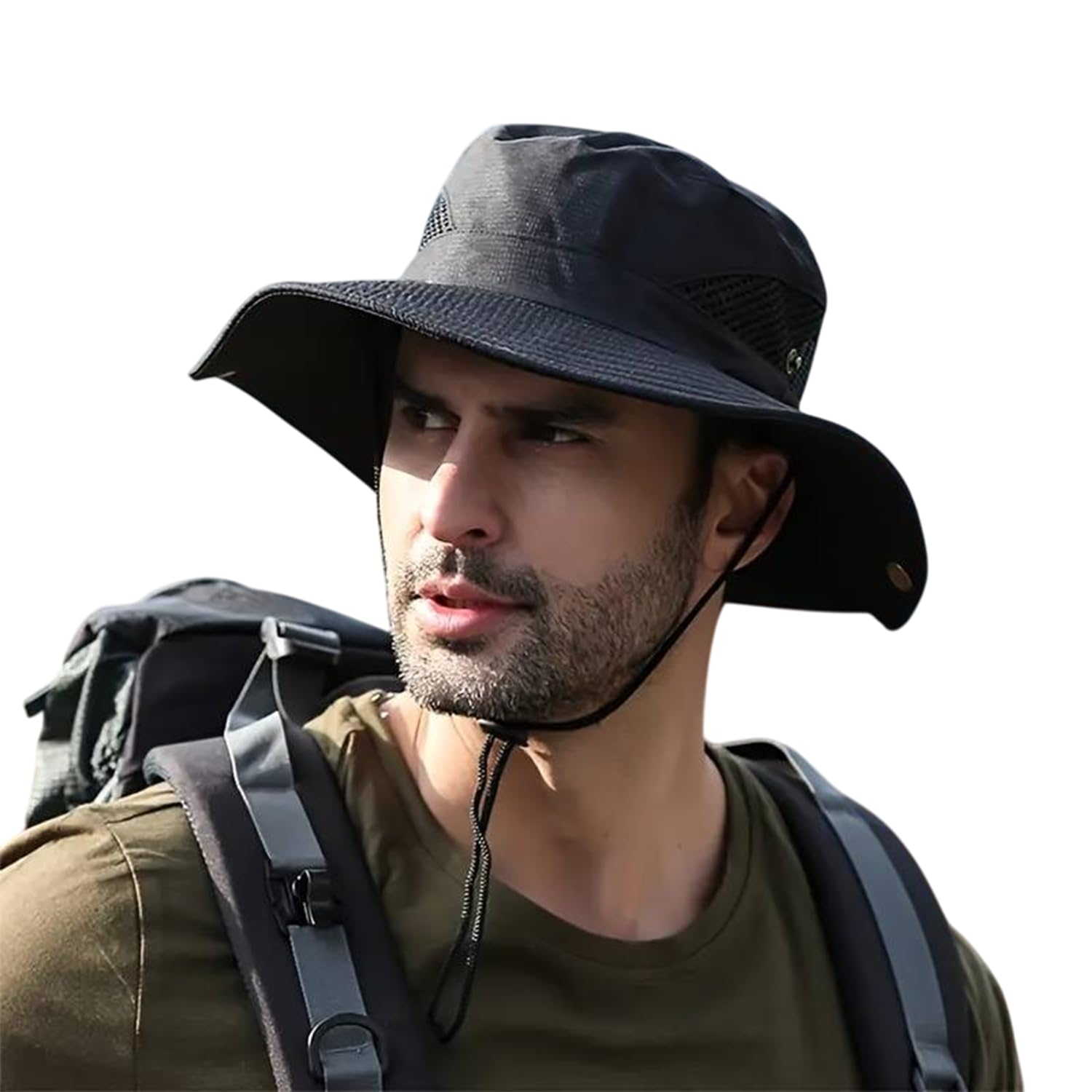 HSR Lightweight Breathable Stylish Summer Hat Cap for Men Women, UV Protection, Sun Protection Round Cap for Travel, Hiking, Gardning, Fishing for Men Women