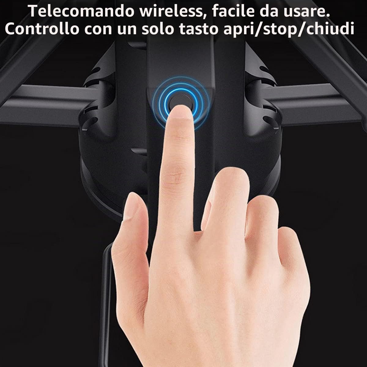 Ombrello Completamente Automatico con Telecomando,Copri Auto per Esterno Portatile,Tenda da Tetto Mantiene Fresco Il Tuo Veicolo,Adatto per Veicoli Superiori a 4,8m,Grey-5.2m