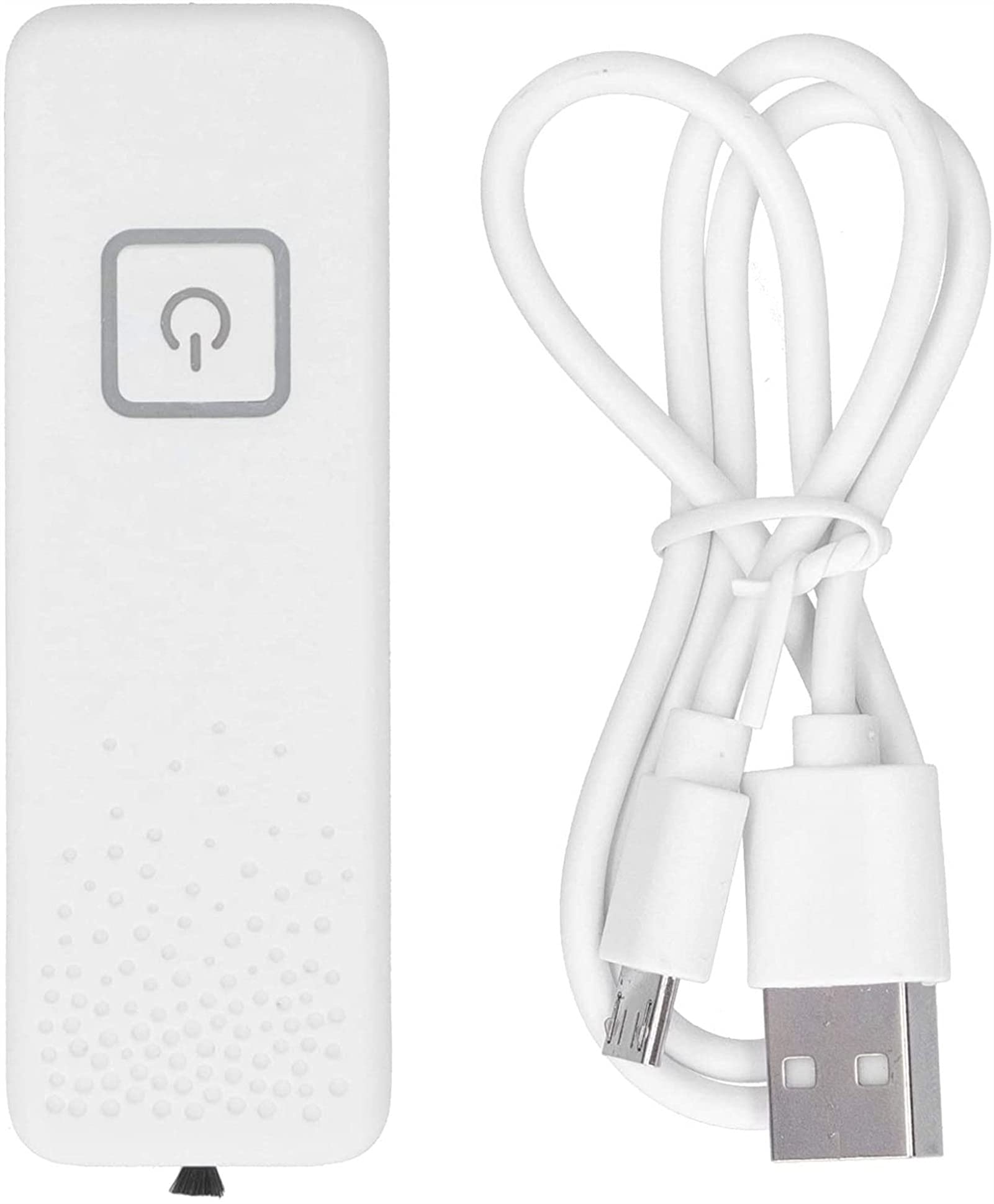 Purificateur d'air portable blanc avec générateur d'ions négatifs et chargeur USB