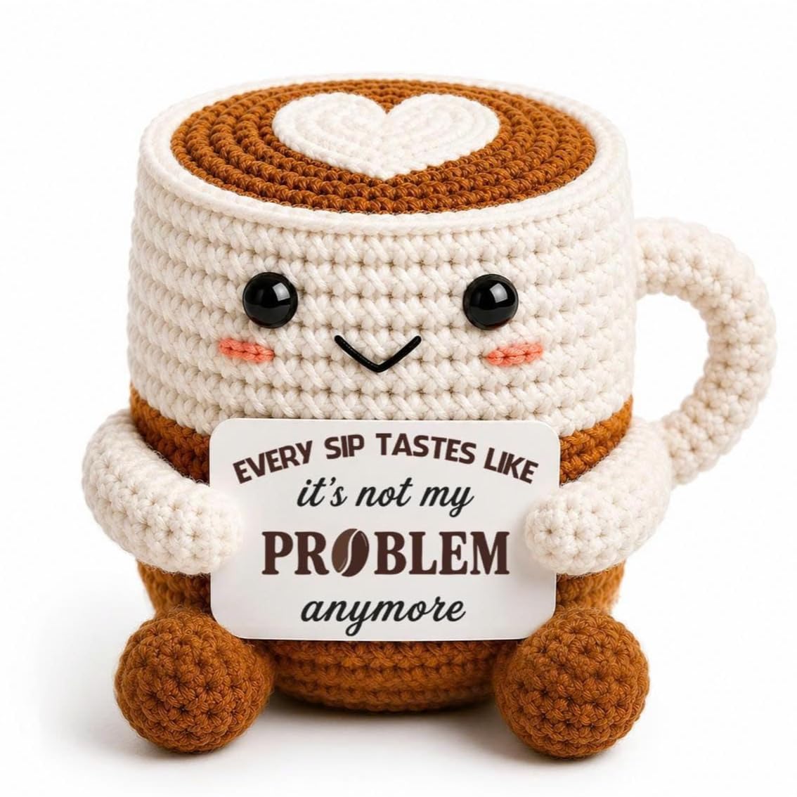 Funny Crochet Retirement Coffee Cup, Retirement Gift for Women Men Coworker