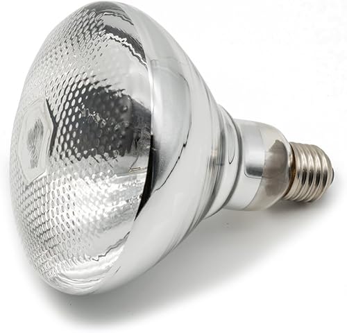 Fengrun Lámpara de calefacción infrarroja, vidrio duro transparente a prueba de explosiones, revestimiento UV ecológico para animales, bombilla de