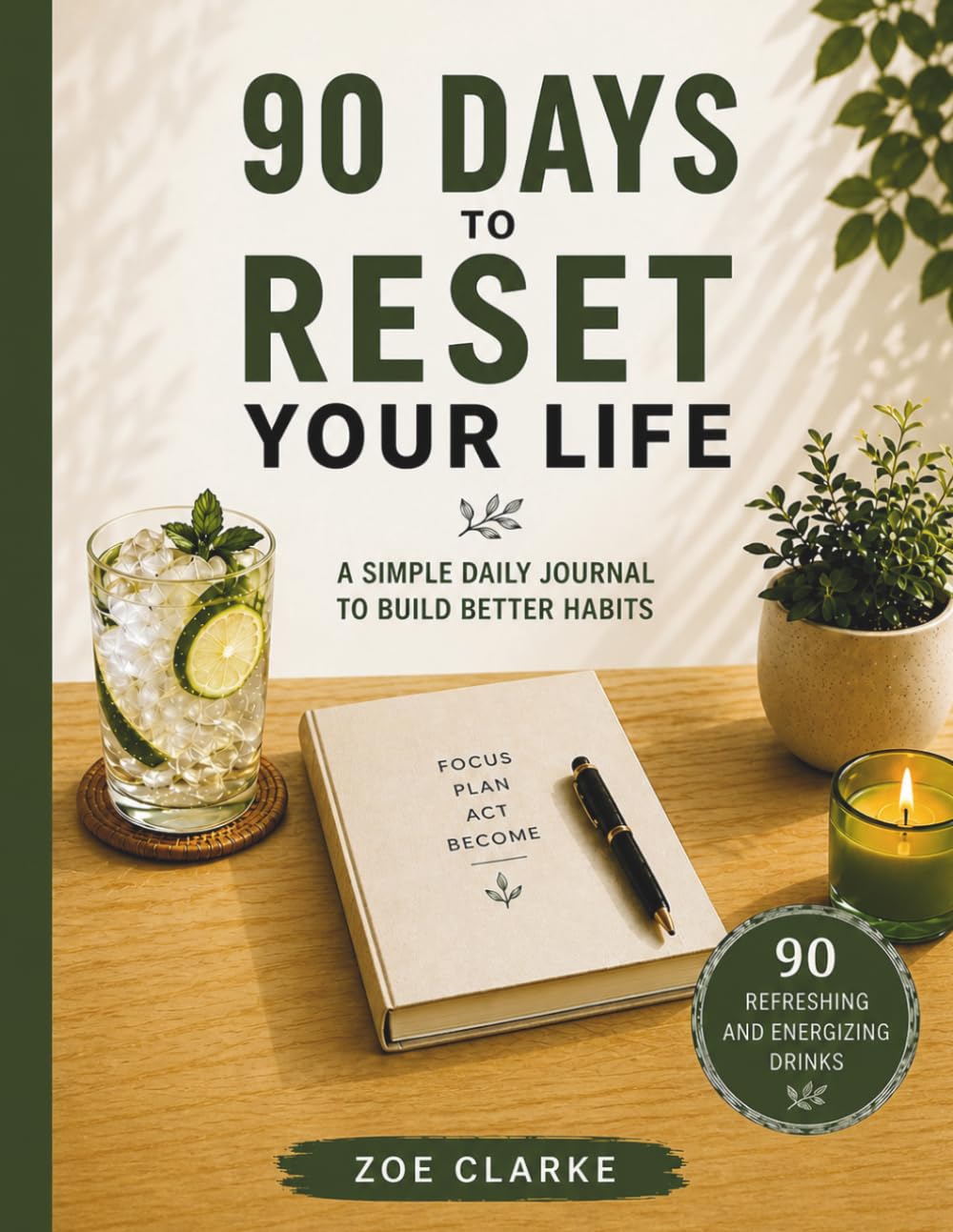 90 Days to Reset Your Life: A Guided Journal to Build Better Habits, Boost Energy, Stay Consistent, and Take Control of Your Life