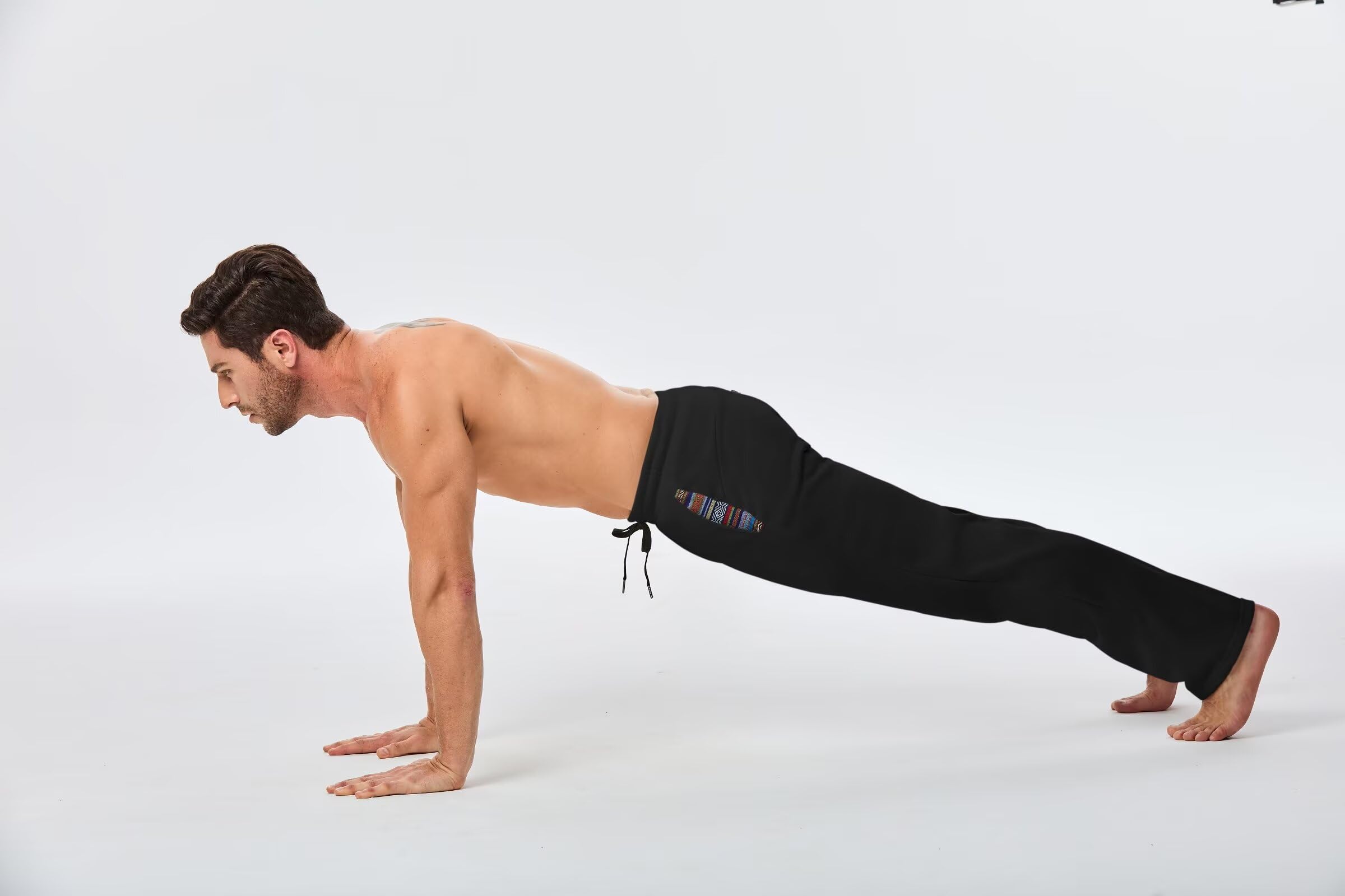 Meilicloth Yogahose Herren Jogginghose Sweatpants Lang Herren Sporthose Freizeithose Klassische Trainingshose Atmungsaktiv Weich mit Taschen
