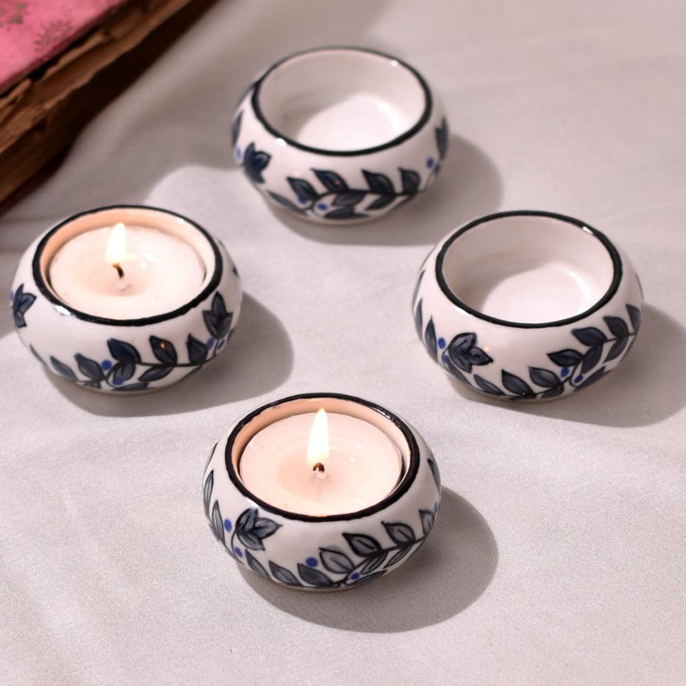 Indian-Shelf 4 Piece Tealight Candle Holders | T Lite Candle Stand for Home Decoration | Candle Holders Wedding Centerpieces (B0CG6T4Z1X) Amazon Price History, Amazon Price Tracker