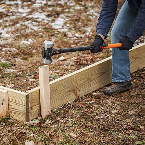 Image of Fiskars Pro Flat Face Sledge Hammer, IsoCore Shock Control System, Forged Heat-Treated Rust-Resistant Coating, 12 lb, 36 Inches